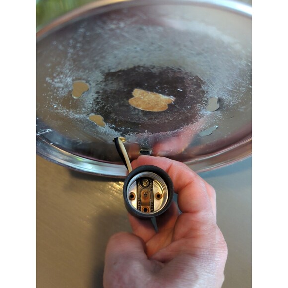 Ceiling Wall Light Fixture Dome Glass White Brown Roses Floral Vintage Country - Picture 6 of 11